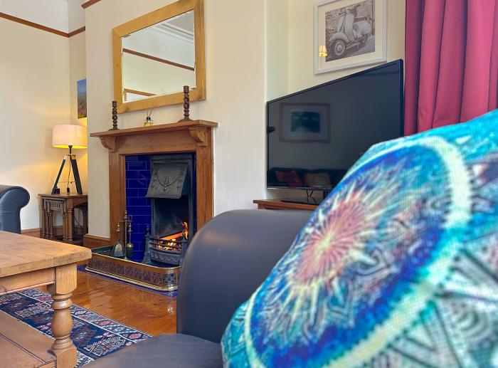 Church View in Buxton, three-bedrooms over three floors, roadside parking, open fire, pet-friendly.