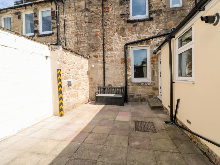 The Old Sweet Shop, Alnwick, Northumberland. Set on the high street. Pet-friendly. Woodburning stove