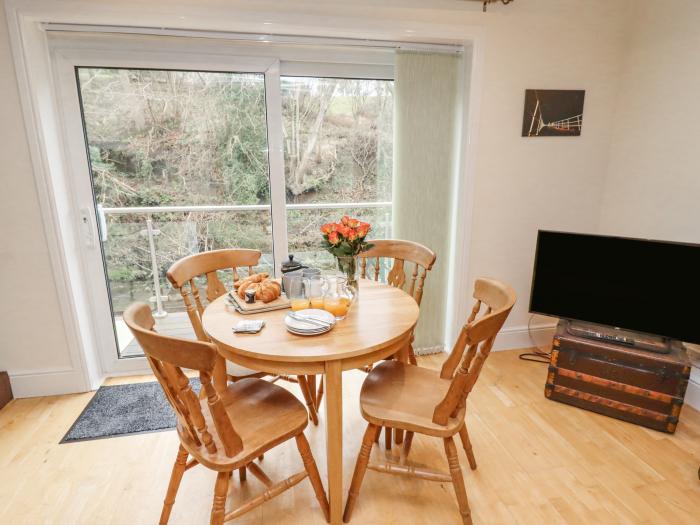 Riverbank View in Grosmont, North Yorkshire, close to amenities, in National Park, woodburning stove