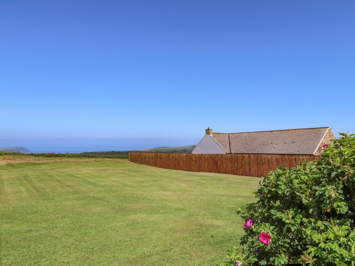 Gorwelfa rests in Nevern, Pembrokeshire. Enclosed garden. Off-road parking. Sea views. Single-storey