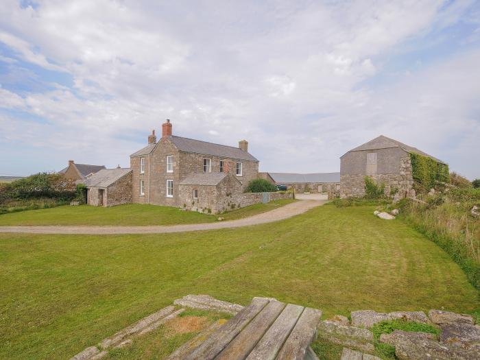 Bosistow Farmhouse, Porthgwarra, Cornwall. Four-bedroom home, near the beach. Enclosed garden. Pets.