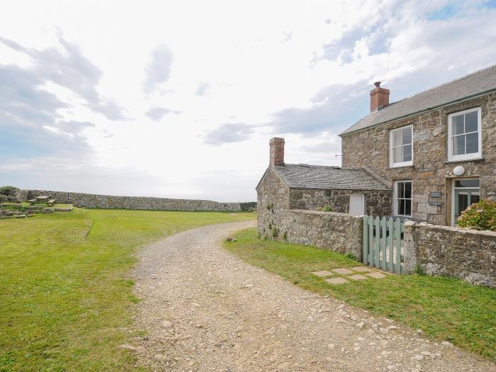 Bosistow Farmhouse, Porthgwarra, Cornwall. Four-bedroom home, near the beach. Enclosed garden. Pets.