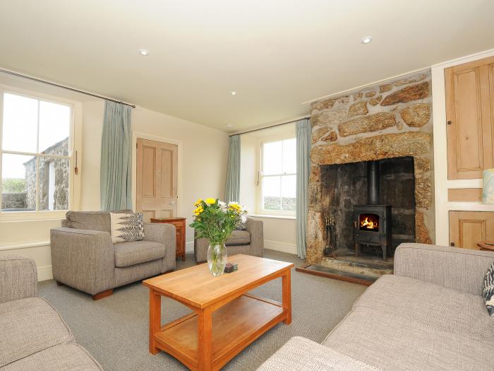 Bosistow Farmhouse, Porthgwarra, Cornwall. Four-bedroom home, near the beach. Enclosed garden. Pets.