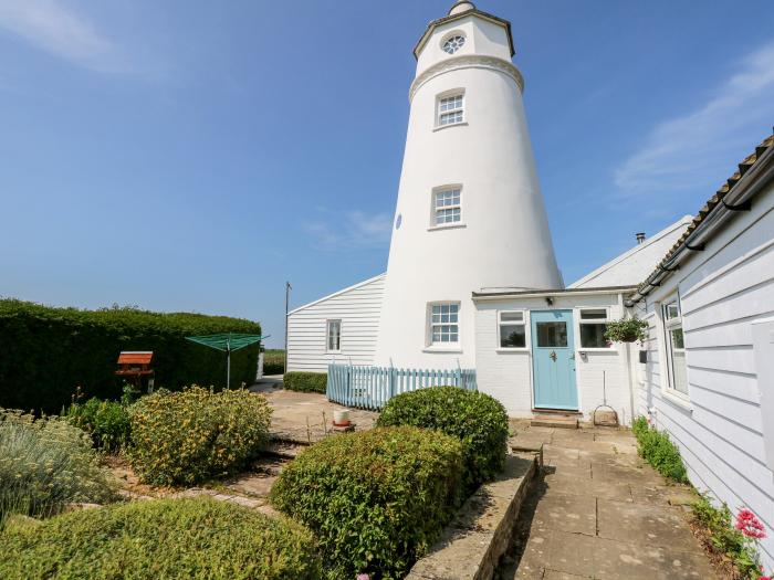 The Sir Peter Scott Lighthouse near Sutton Bridge, in Lincolnshire. A unique and listed lighthouse.