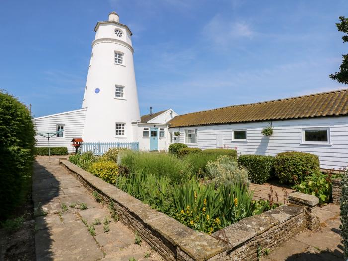 The Sir Peter Scott Lighthouse near Sutton Bridge, in Lincolnshire. A unique and listed lighthouse.