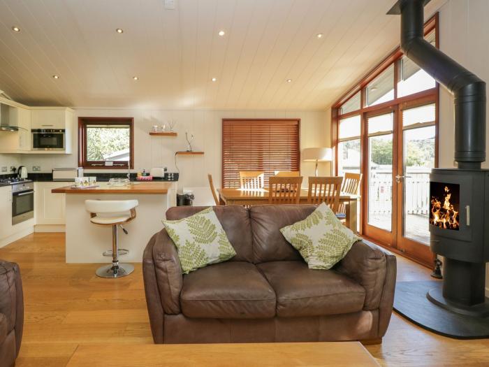 Leafy Nook is in Hawkshead, in Cumbria. Three-bedroom lodge with woodburning stove. In National Park