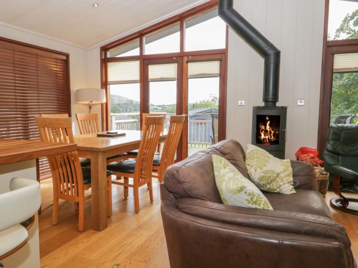 Leafy Nook is in Hawkshead, in Cumbria. Three-bedroom lodge with woodburning stove. In National Park