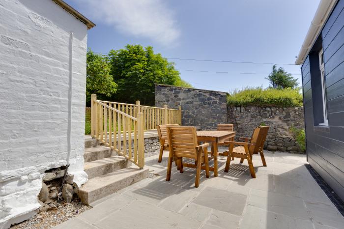 Westview, Port William near Whithorn, Scotland. Coastal. Enclosed garden. Close to beach and shops.