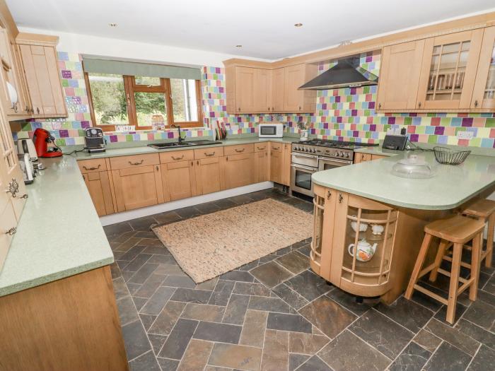 Hafan Dawel, is near Newcastle Emlyn, Pembrokeshire. Four-bedroom home with games room. Rural. Pets.