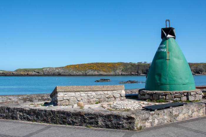 The Old Coal Yard, Cemaes Bay in Anglesey, North Wales, woodburning stove, balcony, close to beach.