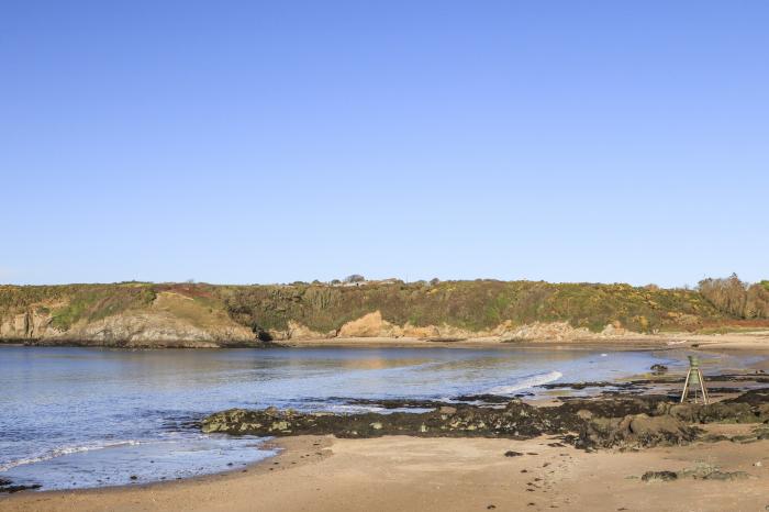 The Old Coal Yard, Cemaes Bay in Anglesey, North Wales, woodburning stove, balcony, close to beach.