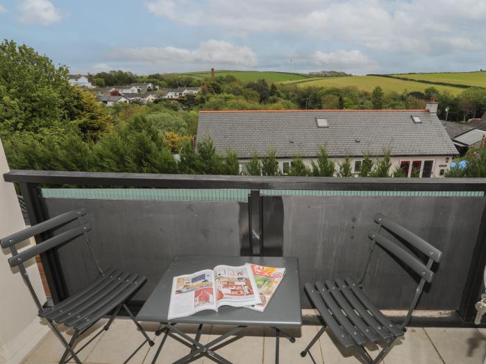 The Old Coal Yard, Cemaes Bay in Anglesey, North Wales, woodburning stove, balcony, close to beach.