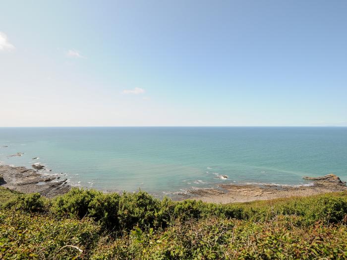 Lundy View Chalet, Widemouth Bay, Cornwall. Single-storey. Detached. Superb sea views. Pet-friendly.