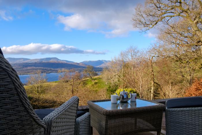 Paddock House, Ambleside, Lake District National Park. Views over Lake Windermere and mountain range