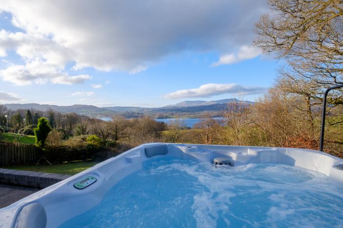 Paddock House, Ambleside, Lake District National Park. Views over Lake Windermere and mountain range