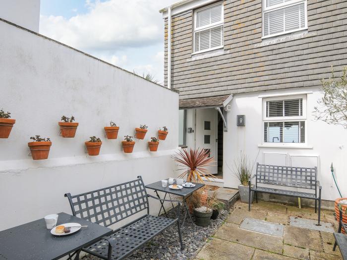 Beach Haven, St Ives, Cornwall. Off-road parking. Close to a beach, shop and a pub. Enclosed garden.