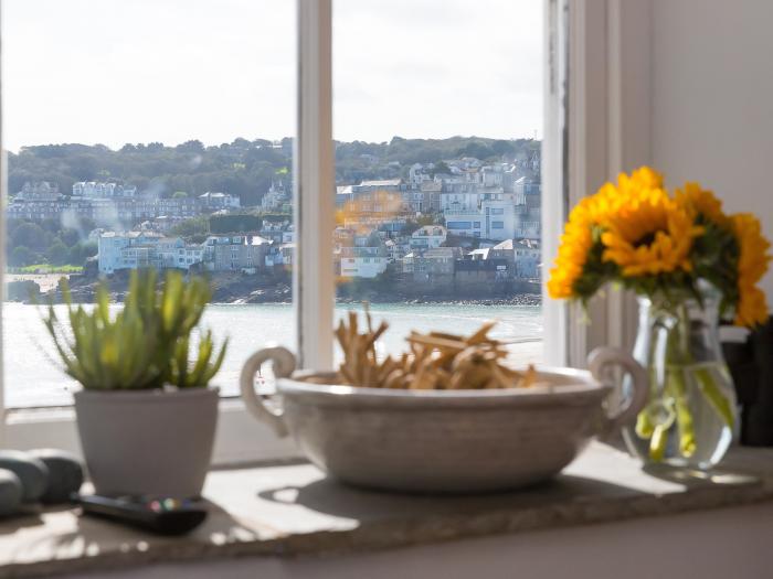 5 St Brigids, St Ives, Cornwall. Harbour views. Close to a beach. Open-plan. Close to shop. WiFi. TV