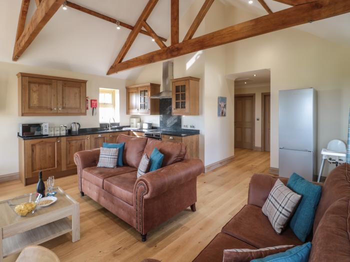 Smithy Cottage, Embleton, Northumberland. Single-storey cottage with an open-plan living space. WiFi