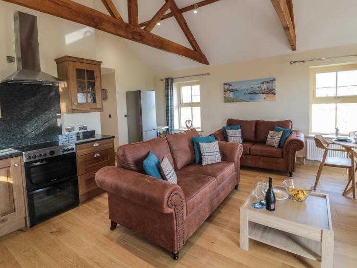 Smithy Cottage, Embleton, Northumberland. Single-storey cottage with an open-plan living space. WiFi