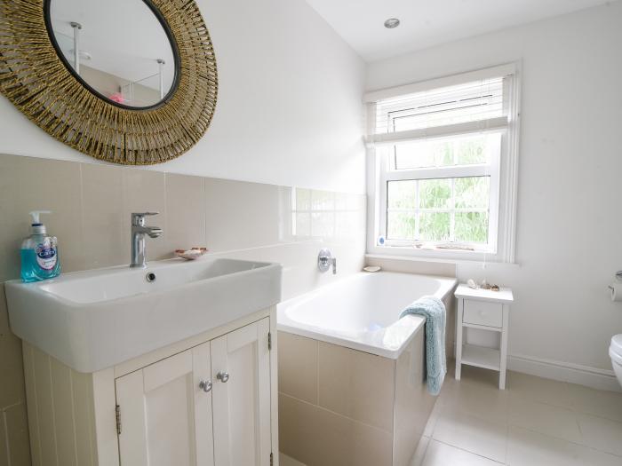 River Lym Cottage, Lyme Regis, Dorset. Garden & patio. Off-road parking. Two bedrooms. Pet-friendly.