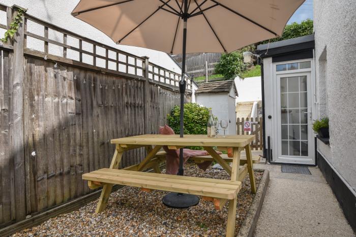 River Lym Cottage, Lyme Regis, Dorset. Garden & patio. Off-road parking. Two bedrooms. Pet-friendly.