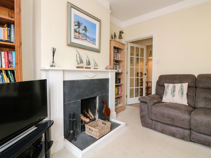 9 Coronation Road in Salcombe, Devon. Near a beach. Off-road parking. Pet-friendly. Enclosed garden.