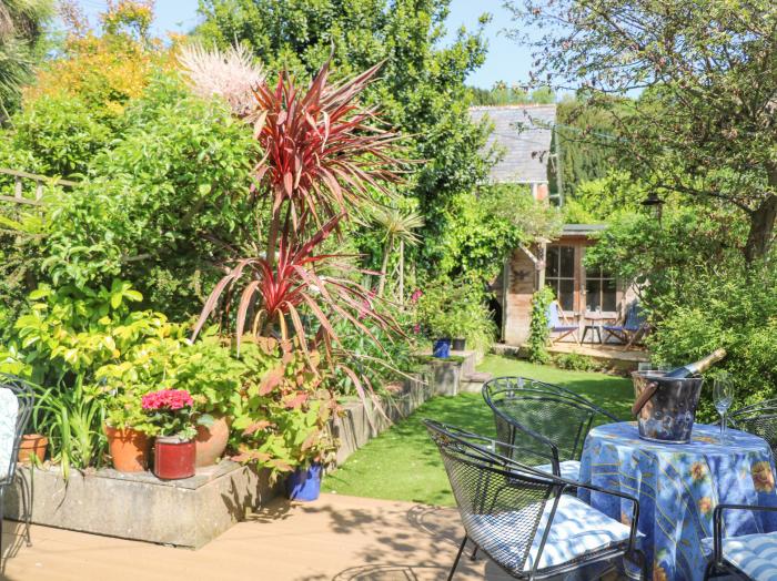 9 Coronation Road in Salcombe, Devon. Near a beach. Off-road parking. Pet-friendly. Enclosed garden.