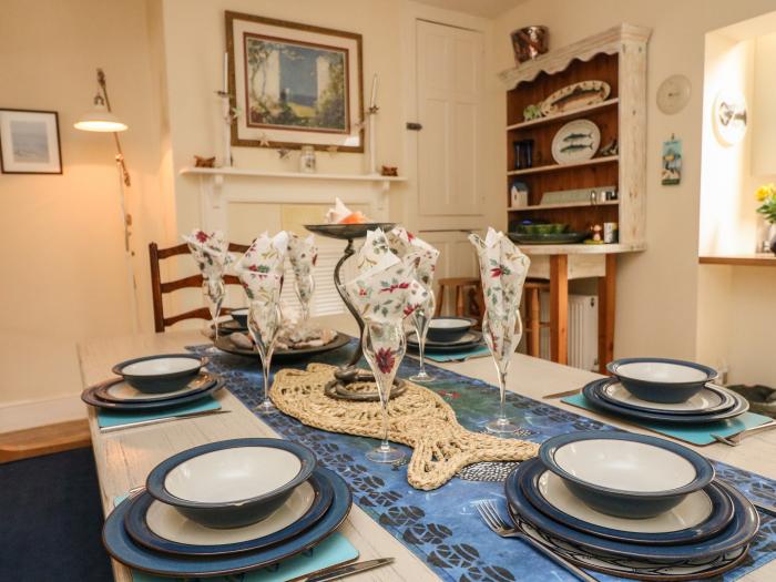 9 Coronation Road in Salcombe, Devon. Near a beach. Off-road parking. Pet-friendly. Enclosed garden.