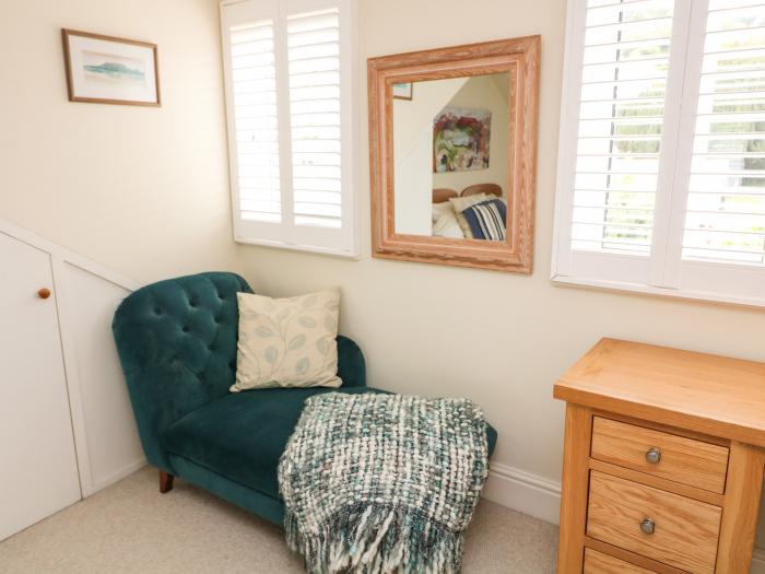 9 Coronation Road in Salcombe, Devon. Near a beach. Off-road parking. Pet-friendly. Enclosed garden.