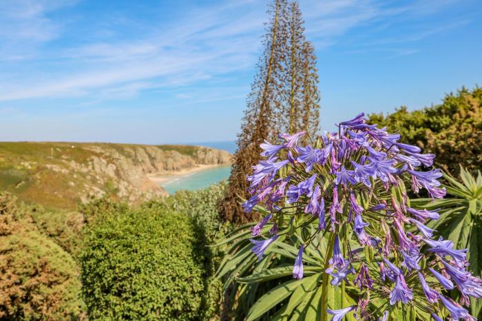 Beachcomber, in Porthcurno near Sennen, Cornwall. Off-road parking. Ground-floor apartment. No pets.