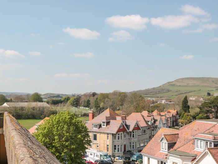 The Penthouse in Swanage, Dorset,allocated off-road parking, roof terrace, pet-free, close to beach.