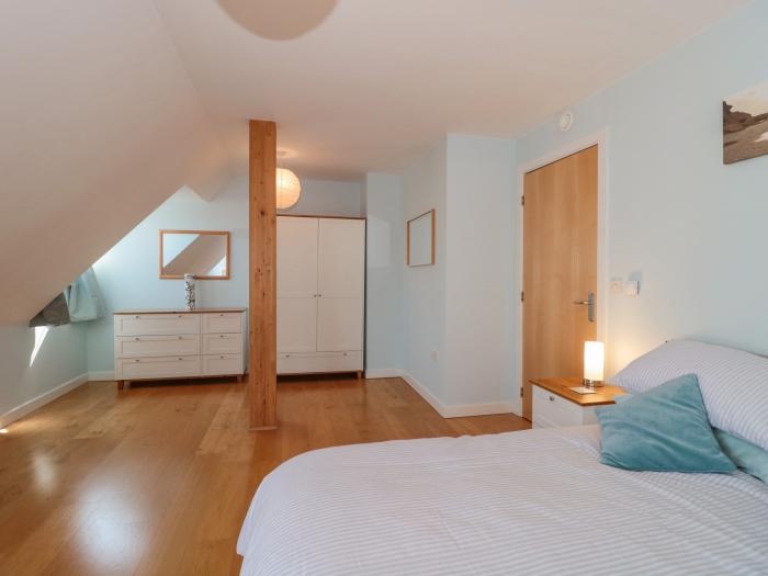 The Penthouse in Swanage, Dorset,allocated off-road parking, roof terrace, pet-free, close to beach.