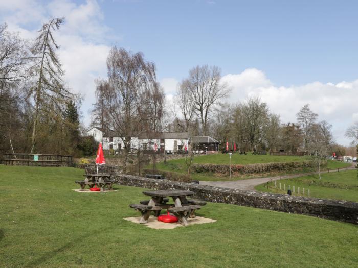 Aqueduct Cottage in Llanover, Monmouthshire. Pet-friendly. Enclosed garden. Woodburning stove. WiFi.