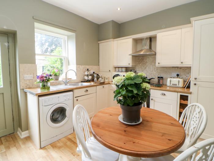 Jasmine Cottage near Richmond, in North Yorkshire. Three-bedroom cottage, with pet-friendly garden.