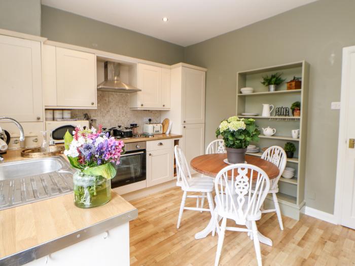 Jasmine Cottage near Richmond, in North Yorkshire. Three-bedroom cottage, with pet-friendly garden.