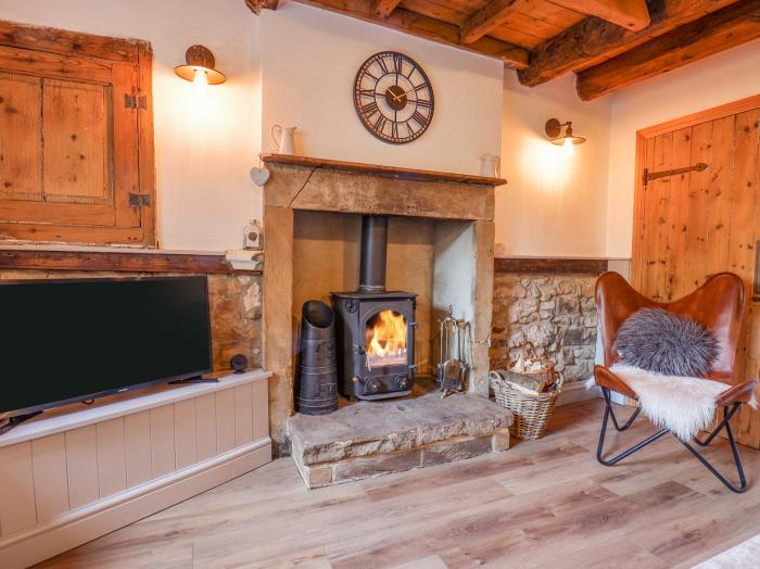 Esme's Cottage, Whitby, North Yorkshire, multi-fuel stove, in North York Moors National Park, 2 bed.