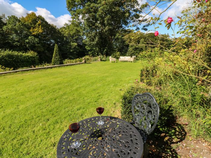 The Courtyard, is near Longtown, in Cumbria. Two-bedroom abode with original features. Pet-friendly.