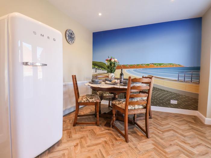 Prestella in Filey, North Yorkshire. Close to amenities and beach, family and pet-friendly. Stylish.