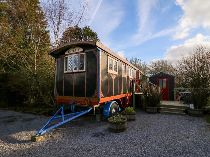 Dolly the Circus Wagon, Brynhoffnant, Sir Ceredigion. Woodburning stove. Romantic. Countryside views