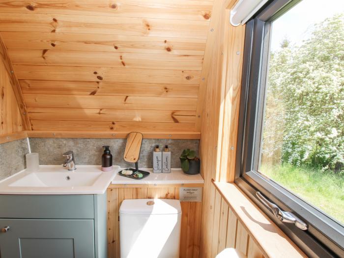 Aderyn Pod, Guilsfield, Powys, hot tub, countryside views, romantic, family-friendly, stylish, 1 bed