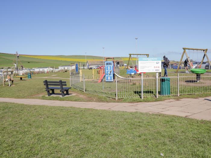 Seaspray in St Bees in Cumbria. Near National Park. Single-storey, two-bedroom home, welcoming pets.