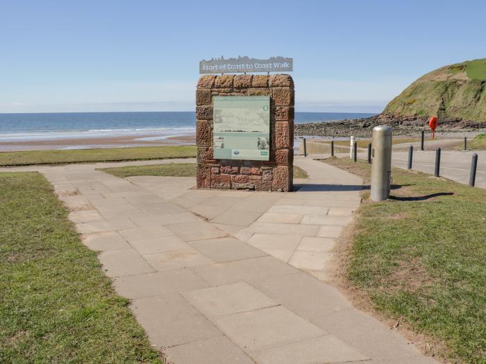 Seaspray in St Bees in Cumbria. Near National Park. Single-storey, two-bedroom home, welcoming pets.