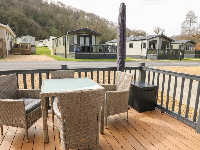 Woodpecker Lodge near Llanarth in Ceredigion. Ground-floor and stylish accommodation. Near the beach