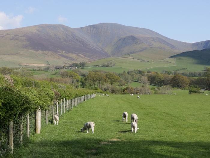 Elm Lodge, Keswick, Cumbria, The Lake District National Park. Single-storey lodge, Ground-floor, TV.