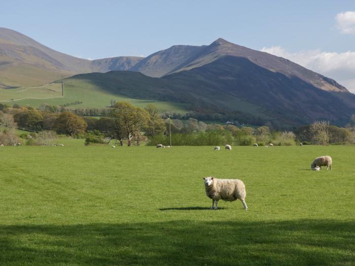 Riverside Cottage No 3 in Keswick, Cumbria. Off-road parking, in a National Park, pet-friendly, 3bed