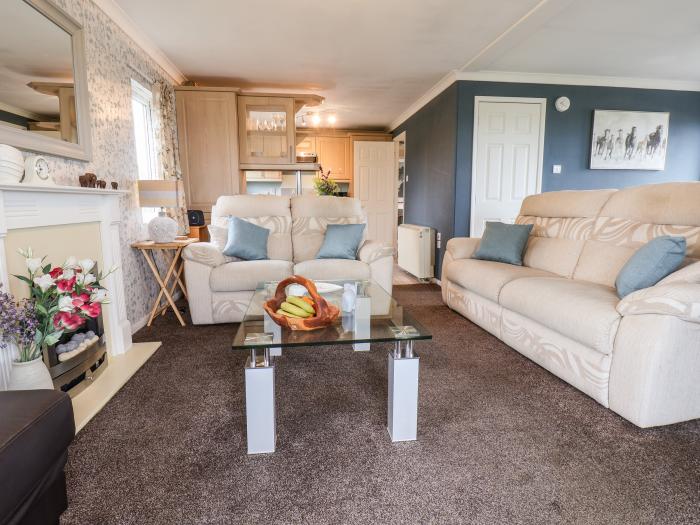 Handale Banks Farm Lodge in Liverton, North Yorkshire. Three-bedroom lodge set near a National Park.