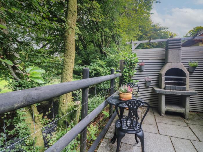 Inny Brook Cottage, Camelford, Cornwall. Summerhouse with electric fire. Superb views. Pet-friendly.