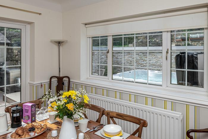 Abbey Lodge, Llandudno, Conwy. Five-bedroom, Grade II listed home & garden. Near a beach.