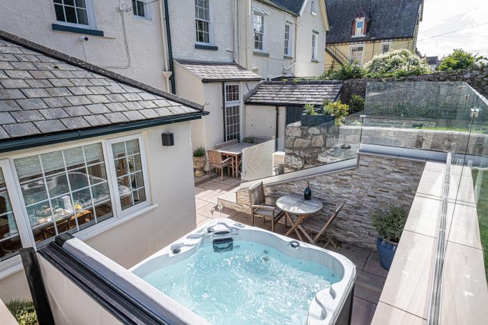 Abbey Lodge, Llandudno, Conwy. Five-bedroom, Grade II listed home & garden. Near a beach.