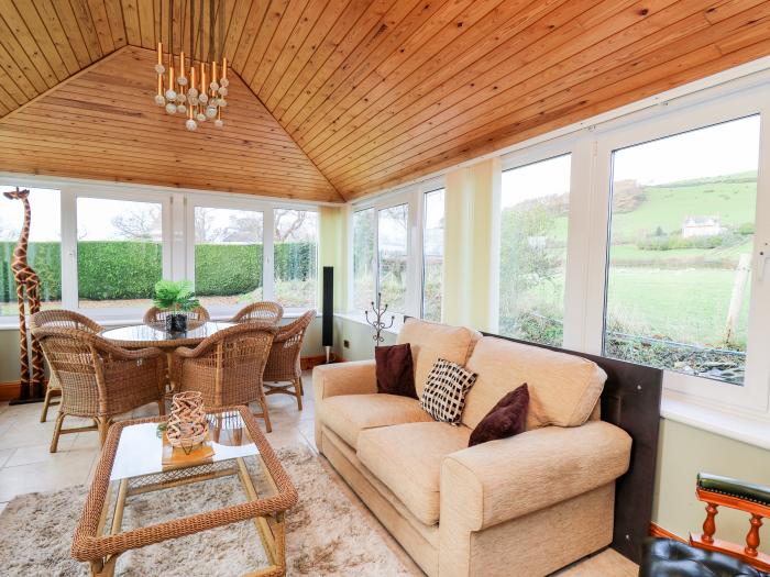 Yr Hen Ficerdy, near Aberystwyth, Ceredigion. Detached and substantial. Pet-friendly. Electric fire.